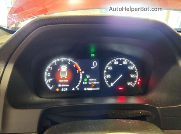 5FPYK3F65SB004051 2025 HONDA RIDGELINE Red Սարքավորումների վահանակի տեսք