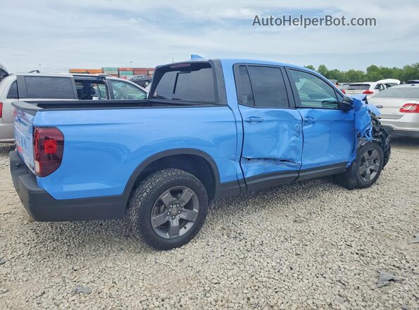 5FPYK3F67RB018544 2024 HONDA RIDGELINE Blue Задня права чверть