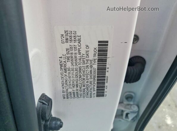 5FPYK3F69RB030937 2024 HONDA RIDGELINE White Engine compartment view
