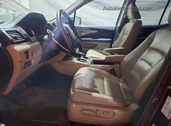 5FPYK3F6XKB033593 2019 HONDA RIDGELINE Бордовый Вид салона спереди