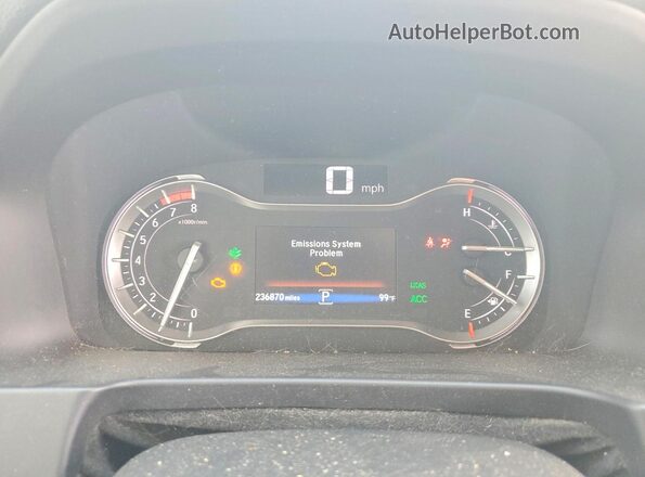5FPYK3F71HB034701 2017 HONDA RIDGELINE Серебряный Вид щитка приборов