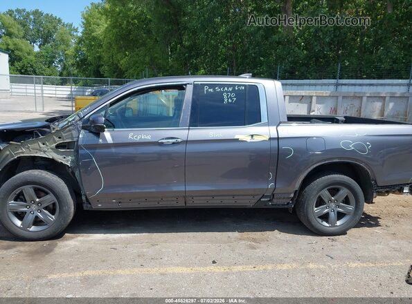 5FPYK3F71NB004187 2022 HONDA RIDGELINE Gray 