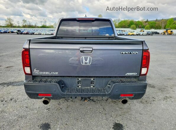 5FPYK3F71NB035701 2022 HONDA RIDGELINE Gray Вид ззаду