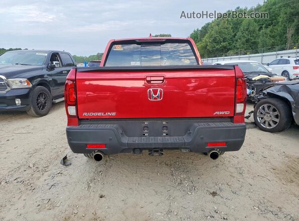 5FPYK3F71PB007626 2023 HONDA RIDGELINE Red Vista trasera
