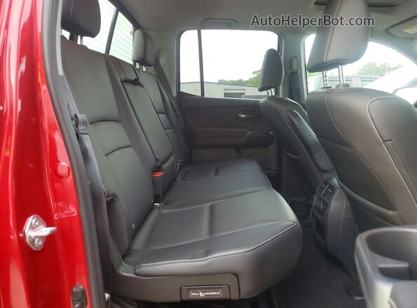 5FPYK3F71PB007626 2023 HONDA RIDGELINE Red Vista de los asientos traseros
