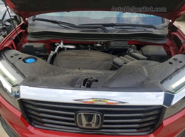 5FPYK3F71PB007626 2023 HONDA RIDGELINE Red Vista interior trasera
