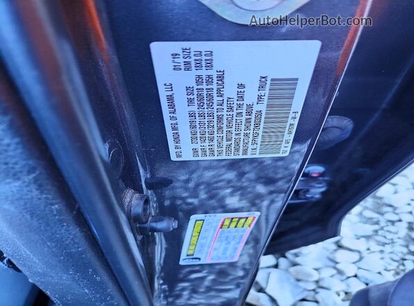 5FPYK3F72KB030504 2019 HONDA RIDGELINE Silver Vista del compartimento del motor