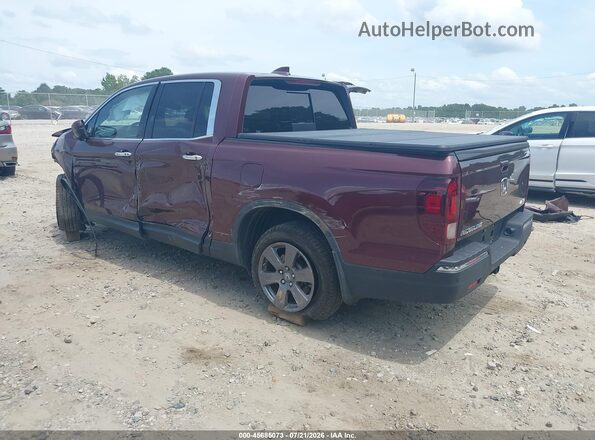 5FPYK3F72LB000906 2020 HONDA RIDGELINE Burgundy უკანა მარცხენა