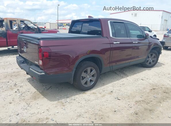 5FPYK3F72LB000906 2020 HONDA RIDGELINE Burgundy უკანა მარჯვენა