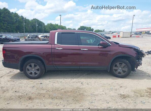 5FPYK3F72LB000906 2020 HONDA RIDGELINE Burgundy უკანა სალონის ხედი