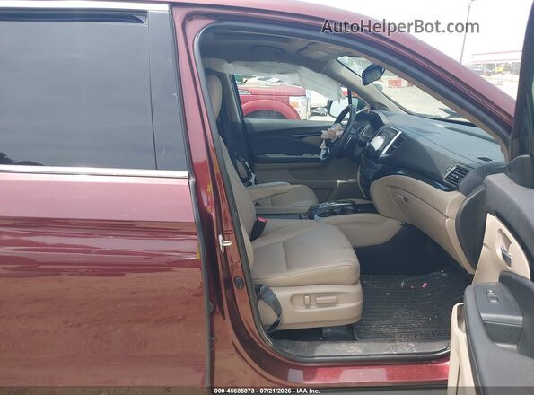 5FPYK3F72LB000906 2020 HONDA RIDGELINE Burgundy წინა სალონის ხედი