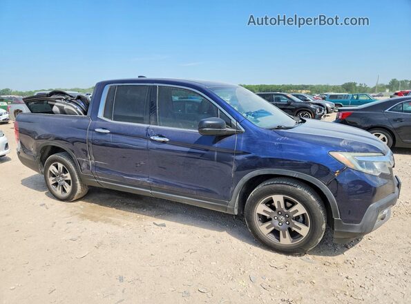 5FPYK3F74JB002217 2018 HONDA RIDGELINE Синий Передняя правая четверть