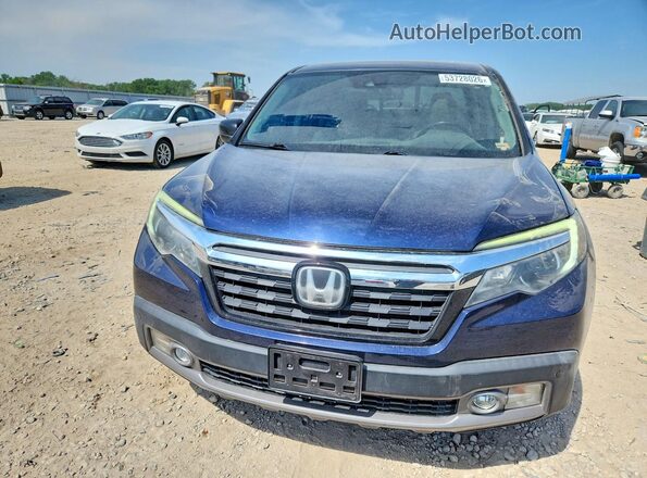 5FPYK3F74JB002217 2018 HONDA RIDGELINE Синий Вид спереди