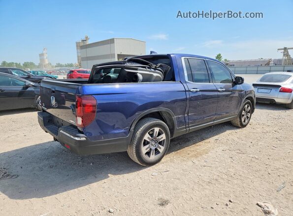 5FPYK3F74JB002217 2018 HONDA RIDGELINE Синий Задняя правая четверть