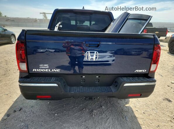 5FPYK3F74JB002217 2018 HONDA RIDGELINE Синий Вид сзади