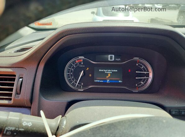 5FPYK3F74JB002217 2018 HONDA RIDGELINE Синий Вид щитка приборов