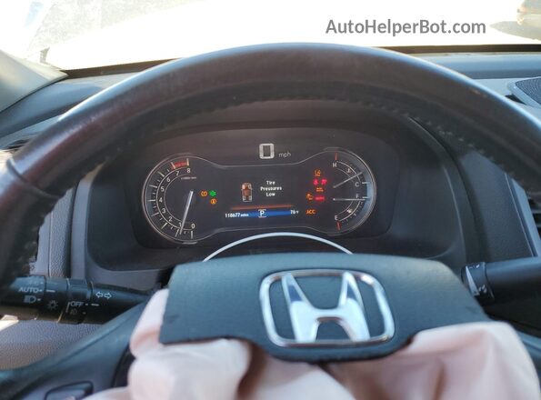5FPYK3F75HB027931 2017 HONDA RIDGELINE Gray ხელსაწყოთა პანელის ხედი
