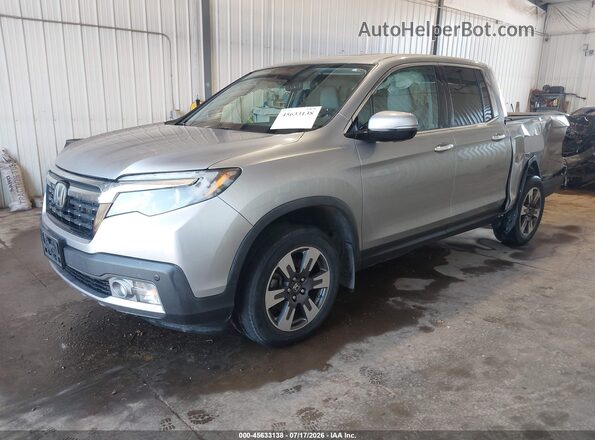 5FPYK3F75KB016175 2019 HONDA RIDGELINE Gray Առջևի ձախ երեք քառորդ տեսարան