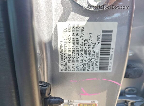 5FPYK3F76PB048141 2023 HONDA RIDGELINE Silver Vista del compartimento del motor