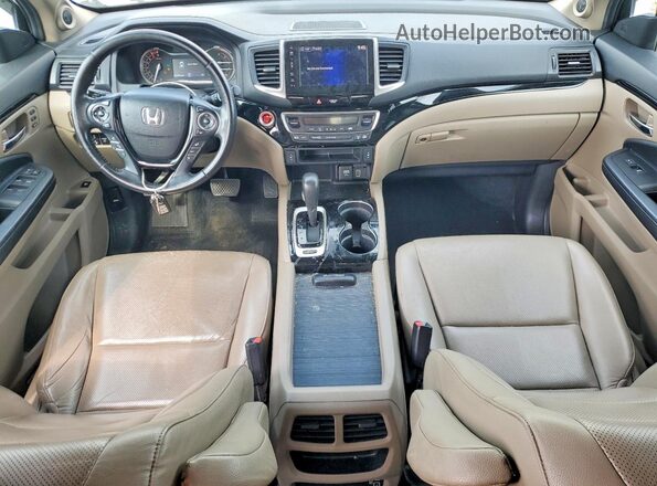 5FPYK3F77KB030918 2019 HONDA RIDGELINE White Widok deski rozdzielczej