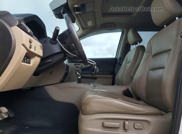 5FPYK3F77KB030918 2019 HONDA RIDGELINE White Widok wnętrza z przodu