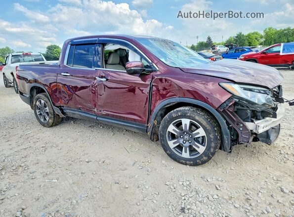 5FPYK3F78KB036873 2019 HONDA RIDGELINE Maroon Front right