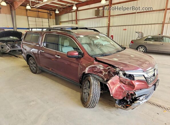 5FPYK3F7XLB003455 2020 HONDA RIDGELINE Burgundy წინა მარჯვენა