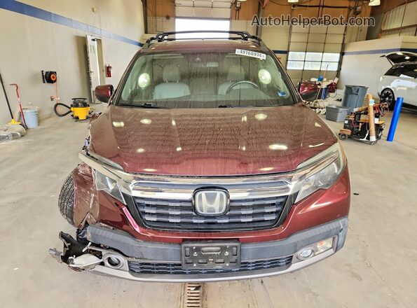 5FPYK3F7XLB003455 2020 HONDA RIDGELINE Burgundy წინა ხედი