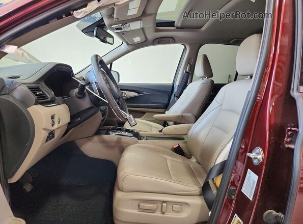 5FPYK3F7XLB003455 2020 HONDA RIDGELINE Burgundy წინა სალონის ხედი