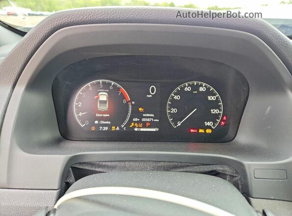 5FPYK3F7XSB043159 2025 HONDA RIDGELINE White Instrument cluster view