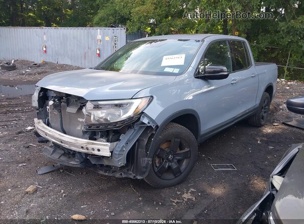 5FPYK3F80RB027782 2024 HONDA RIDGELINE Gray წინა მარცხენა ხედი სამი მეოთხედიდან