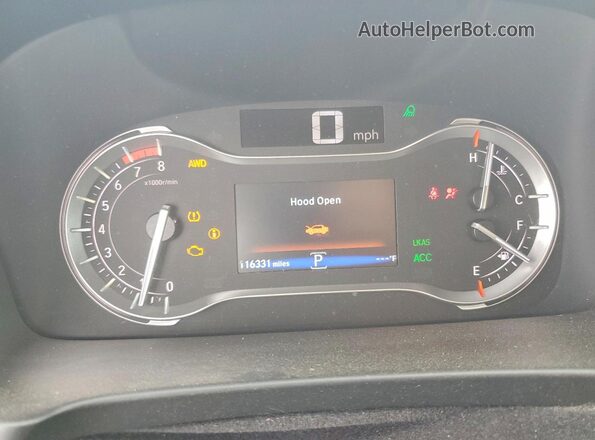 5FPYK3F85MB018519 2021 HONDA RIDGELINE Черный Вид щитка приборов