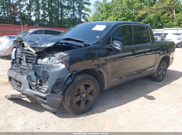5FPYK3F86NB009801 2022 HONDA RIDGELINE Black Vista tres cuartos delantera izquierda