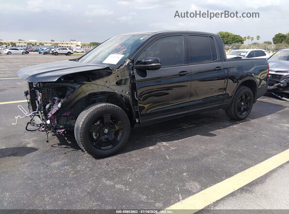5FPYK3F89SB019797 2025 HONDA RIDGELINE Black Առջևի ձախ երեք քառորդ տեսարան