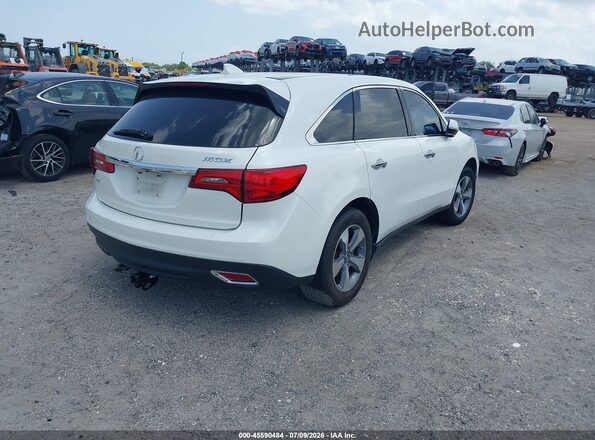 5FRYD3H28GB016200 2016 ACURA MDX White Հետևի աջ