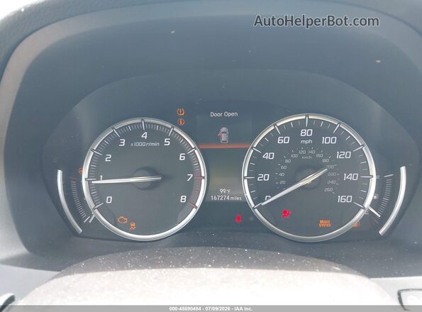 5FRYD3H28GB016200 2016 ACURA MDX White Հետևի նստատեղերի տեսք