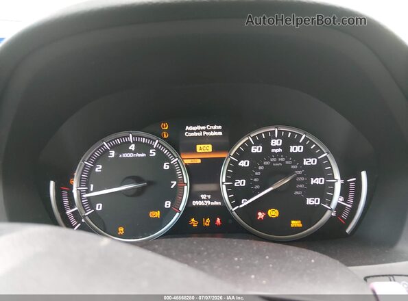 5FRYD3H55HB002038 2017 ACURA MDX White Հետևի նստատեղերի տեսք
