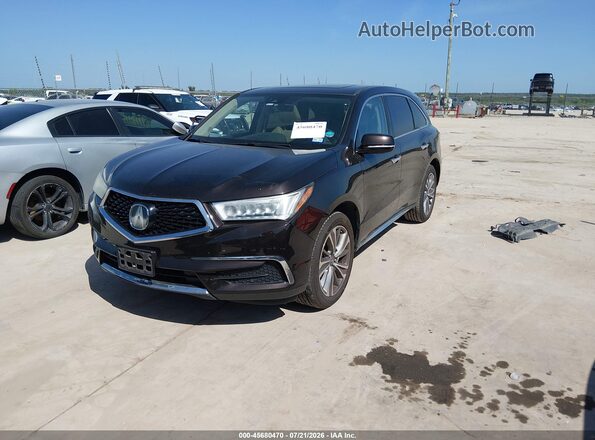 5FRYD3H59HB006612 2017 ACURA MDX Black Przód lewy