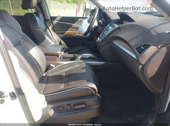5FRYD3H81HB004525 2017 ACURA MDX White Widok wnętrza z przodu