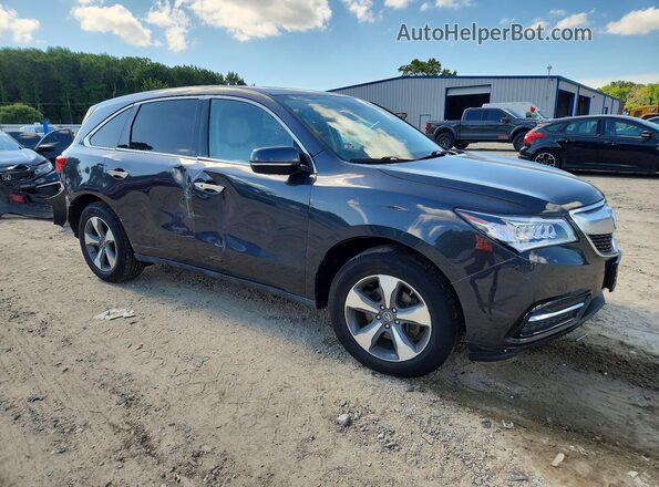 5FRYD4H25GB015379 2016 ACURA MDX Black Delantero derecho