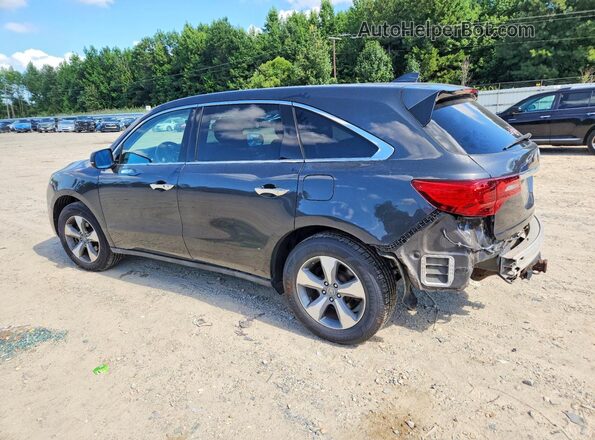 5FRYD4H25GB015379 2016 ACURA MDX Black Trasero izquierdo