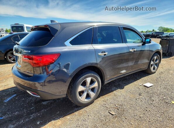 5FRYD4H27GB016789 2016 ACURA MDX Gray Հետևի աջ