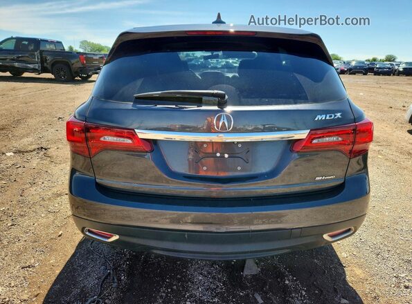 5FRYD4H27GB016789 2016 ACURA MDX Gray Հետևի տեսք
