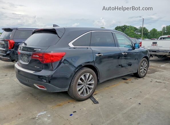 5FRYD4H48GB002563 2016 ACURA MDX Black Հետևի աջ