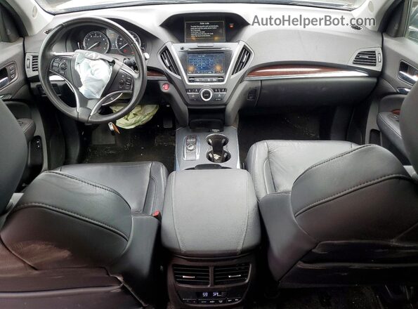 5FRYD4H48GB002563 2016 ACURA MDX Black Առջևի վահանակի տեսք