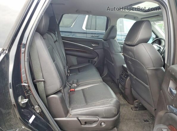5FRYD4H48GB002563 2016 ACURA MDX Black Սալոնի հետևի տեսք