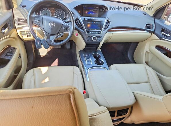 5FRYD4H51HB043594 2017 ACURA MDX Burgundy Vista del salpicadero