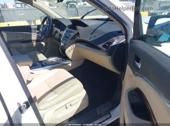 5FRYD4H53HB023041 2017 ACURA MDX White Vista interior delantera