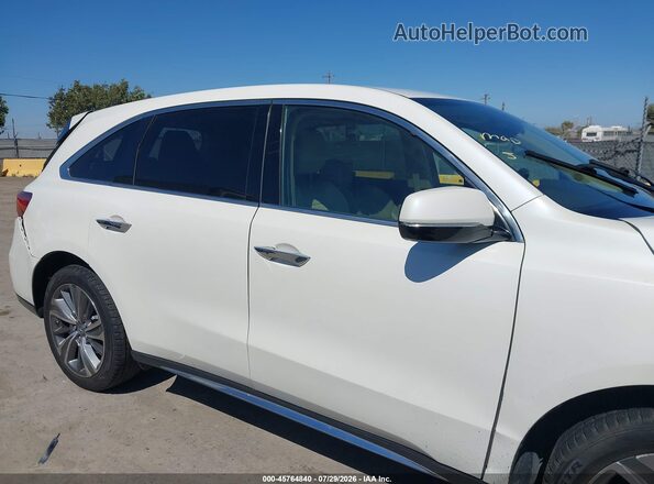 5FRYD4H53HB023041 2017 ACURA MDX White Vista interior trasera