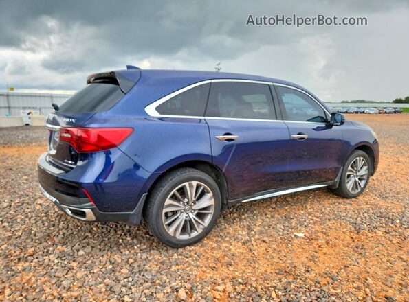 5FRYD4H54HB024229 2017 ACURA MDX Blue Rear right